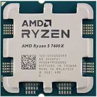 Процессор AMD Ryzen 5 7600X, 4.7GHz, AM5, 6 cores, SVGA, OEM