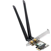 Сетевая карта Wi-Fi+Bluetooth, Cudy WE3000, 2.4/5/6GHz, 2976Mbps, PCI-Ex1