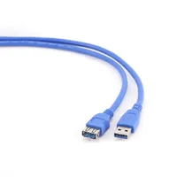 Кабель удлинитель USB3.0 (M) - USB3.0 (F), 1.8м, Gembird/Cablexpert CCP-USB3-AMAF-6, синий