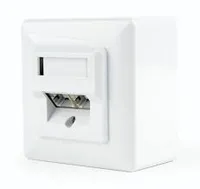 Розетка сетевая внешняя RJ-45, Gembird/Cablexpert MWS-2S6-01, кат. 6