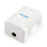 Розетка сетевая внешняя RJ-45, Gembird/Cablexpert NCAC-1F5E-01, кат. 5E