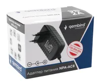 Адаптер питания Gembird NPA-AC8 9В/2А, 18Вт, 100-240V, 5.5х2.5мм