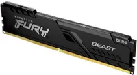 Оперативная память 16Gb Kingston FURY Beast Black KF432C16BB/16, DDR IV, PC-25600, 3200MHz