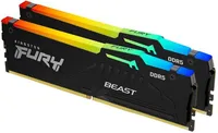 Оперативная память 32Gb Kingston FURY Beast RGB KF560C30BBAK2-32, DDR V, PC-48000, 6000MHz, kit 2x16Gb