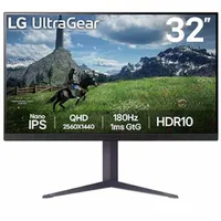 Монитор 31.5" LG 32GS85Q-B, 2560x1440, IPS, 180Hz (2xHDMI, DP)