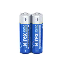 Батарейка AA LR6, Mirex Алкалайн 2 шт. в пленке