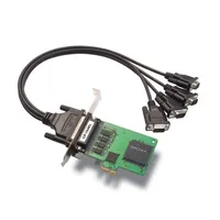 Контроллер RS232, 4xCOM9 (RS-232), Moxa CP-104EL-A-DB9M, PCI-Ex1