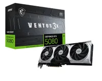 Видеокарта GeForce RTX 5080, 16Gb GDDR7 256bit, MSI RTX 5080 16G VENTUS 3X OC PLUS, RTL