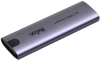 Внешний BOX Netac WH51 NT07WH51-32C2, M.2 (NVMe, SATA) - USB3.0 Type-C, слайд алюминиевый корпус, серый