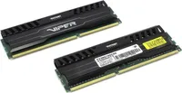 Оперативная память 8Gb Patriot Viper 3 Black Mamba PV38G160C9K, DDR III, PC-12800, 1600MHz, kit 2x4Gb, 1.5V