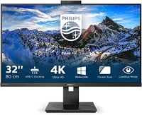 Монитор 31.5" Philips 329P1H/00, 3840x2160, IPS, 60Hz, Speakers, Webcam (2xHDMI, DP, USB Type-C)