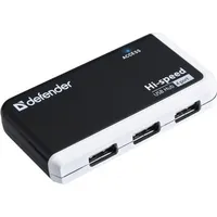 Разветвитель USB Defender Quadro Infix, USB2.0, 1in - 4out, 83504