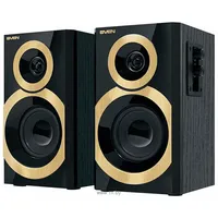 Акустика Sven SPS-619, дерево, 2x10Вт, 70Гц-22кГц, золото-черный
