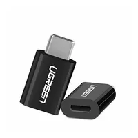 Переходник USB2.0 Type-C (M) - microUSB2.0 (F) Ugreen US157 30391 Black