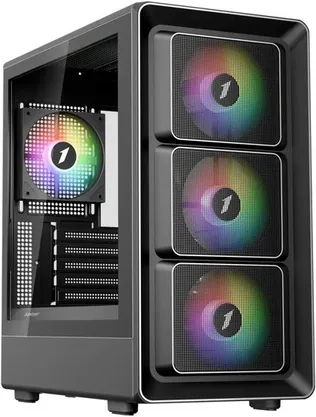 Корпус 1STPLAYER BR5 Black (BR5-BK-4FA7), без БП, mATX