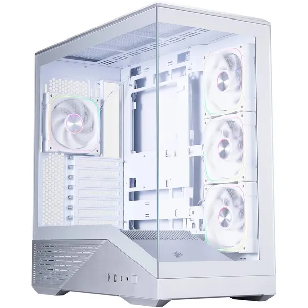 Корпус 1stPlayer GM7 ARGB Silver (GM7-SV-3FN7R-W-1FN7-W), без БП, ATX
