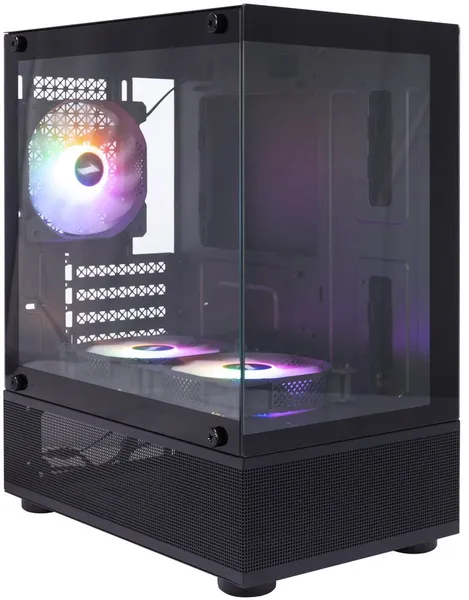 Корпус 1stPlayer MIKU MIKU Mi2-A Black Mi2-A-BK-2F1R-1F1, без БП, mATX