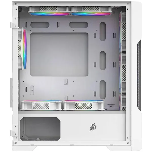 Корпус 1stPlayer Trilobite T3 ARGB White T3-WH-4F7-W, без БП, mATX