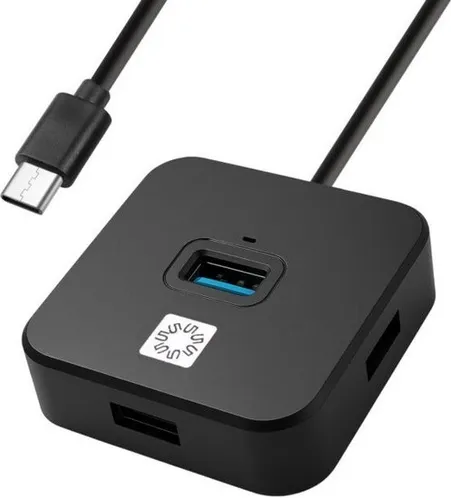 Разветвитель USB Type-C 5bites HB34C-316BK, черный