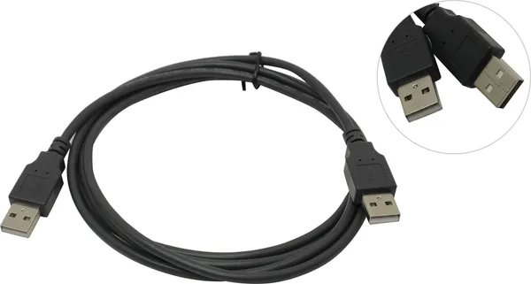 Кабель USB2.0 (M) - USB2.0 (M), 1.8м, 5bites UC5009-018C, черный