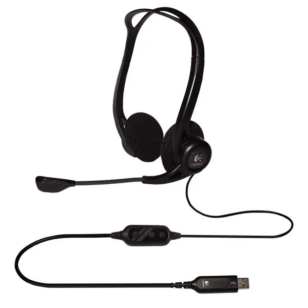Гарнитура Logitech PC 960 Headset, USB, 981-000100