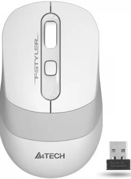 Мышь A4Tech FStyler FG10, белый-серый