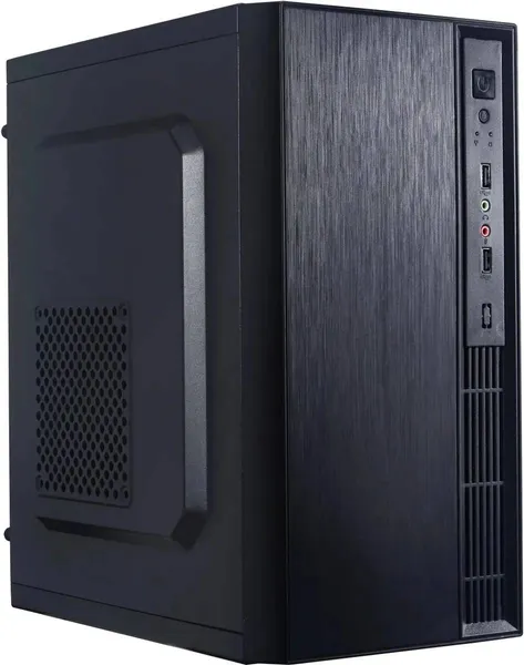 Корпус Accord ACC-241 черный, без БП, mATX (Уценка, небольшая трещина на передней панели)
