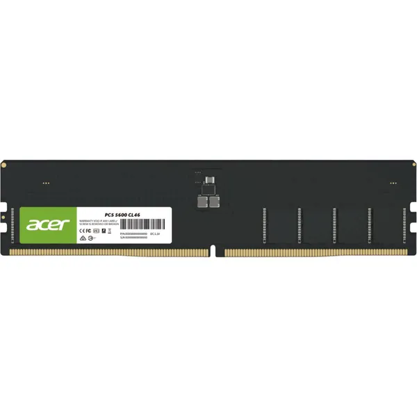 Оперативная память 16Gb Acer UD200 BL.9BWWA.420, DDR V, PC-38400, 4800MHz