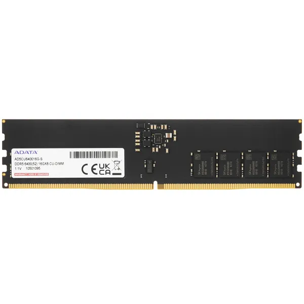Оперативная память 16Gb AData CUDIMM AD5CU640016G-S, DDR V, PC-51200, 6400MHz