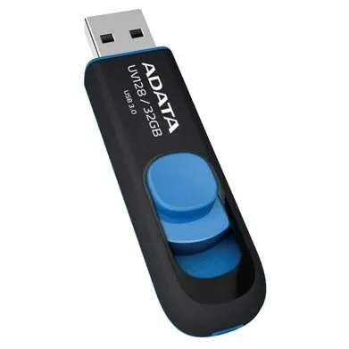 32Gb AData UV128 AUV128-32G-RBE, USB3.0, Black/Blue