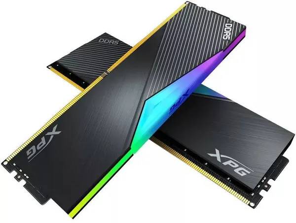Оперативная память 32Gb AData XPG Lancer RGB Black AX5U6000C3016G-DCLARBK, DDR V, PC-48000, 6000MHz, kit 2x16Gb