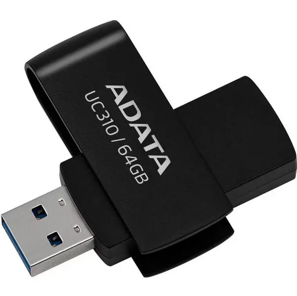 64Gb AData UC310 UC310-64G-RBK, USB3.2, Black