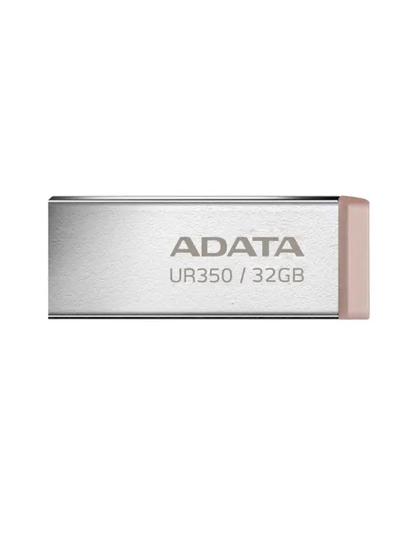 32Gb AData UR350 UR350-32G-RSR/BG, USB3.2, серебристый/коричневый
