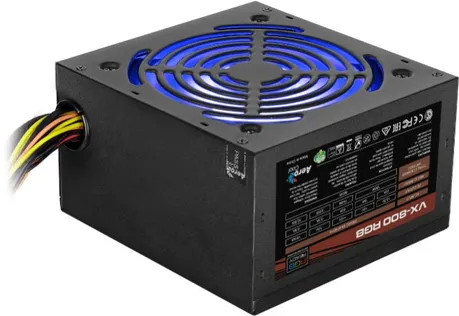Блок питания 800Вт, AeroCool VX-800 Plus RGB, APFC, ATX
