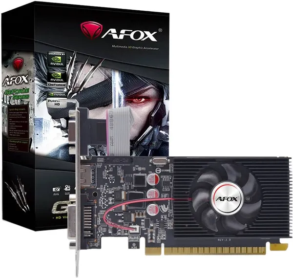 Видеокарта GeForce GT 420, 4Gb DDR3 128bit, Afox AF420-4096D3L2, LP, RTL