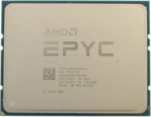 Процессор AMD EPYC 7402, 2.8GHz, SP3, 24 cores, OEM