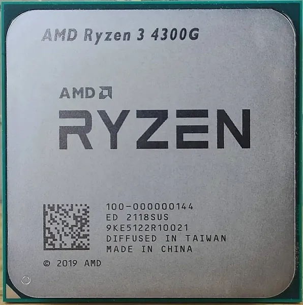Процессор AMD Ryzen 3 4300G, 3.8GHz, AM4, 4 cores, SVGA, OEM