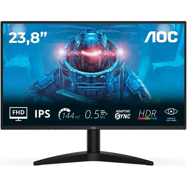 Монитор 23.8" AOC 24B36X, 1920x1080, IPS, 144Hz, (HDMI, VGA)