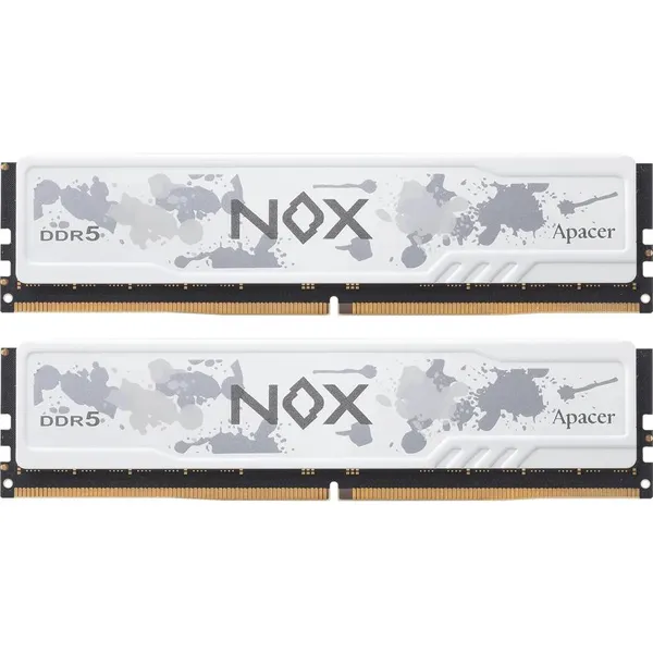Оперативная память 32Gb Apacer NOX White AH5U32G56C522MWAA-2, DDR V, PC-44800, 5600MHz, kit 2x16Gb