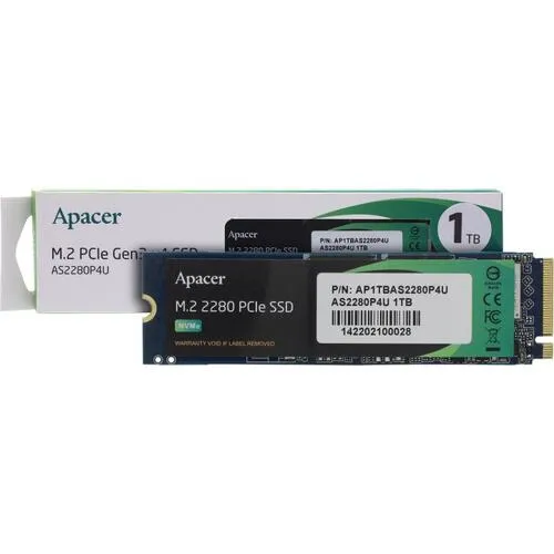 1Tb SSD Apacer AS2280P4U AP1TBAS2280P4U-1, (3500/3000), M.2