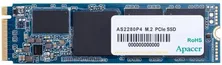 256Gb SSD Apacer AS2280P4 AP256GAS2280P4-1, (2100/1300), NVMe M.2