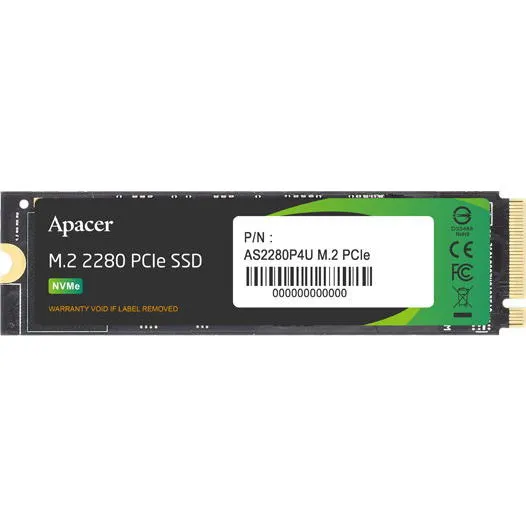 512Gb SSD Apacer AS2280P4U AP512GAS2280P4U-1, (3500/2300), NVMe M.2