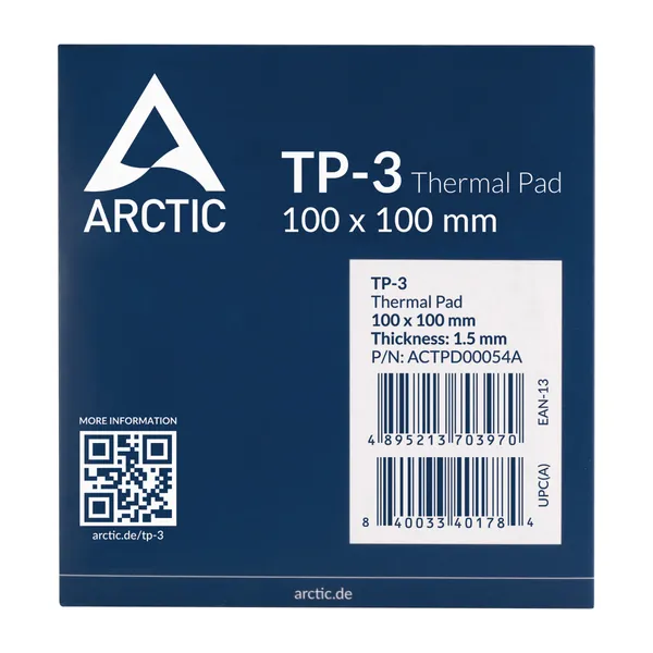 Термоплощадка Arctic Thermal Pad TP-3 ACTPD00054A, 100x100x1.5мм