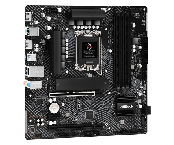 Материнская плата ASRock B760M PG LIGHTNING/D4, LGA1700, (HDMI, DP), 4xDDR IV, mATX