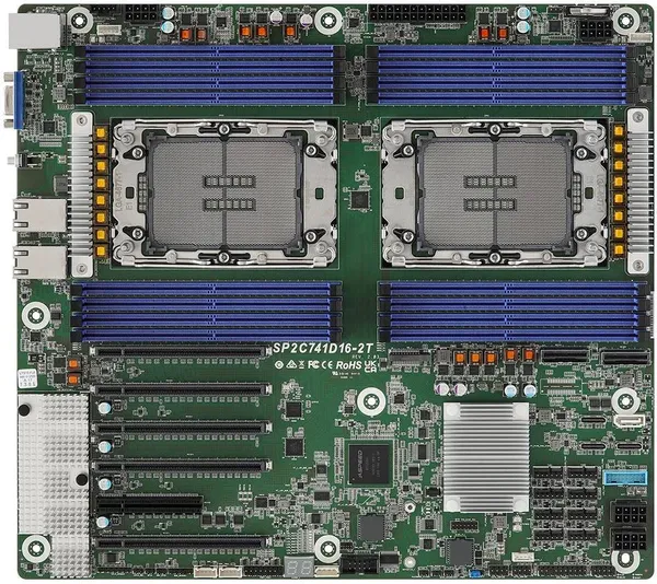 Материнская плата ASRock SP2C741D16-2T, 2xLGA4677, (VGA), 16xDDR V, SSI EEB