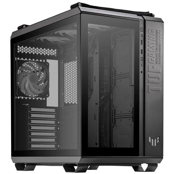 Корпус Asus TUF Gaming GT502 PLUS TG ARGB BLACK 90DC0090-B19010, без БП, ATX