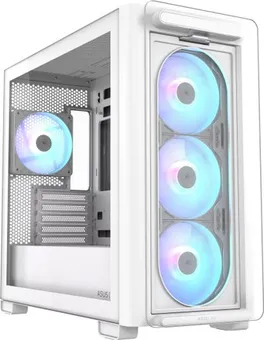Корпус Asus A23 PLUS TG ARGB WHITE, без БП, mATX (90DC00K3-B19010)
