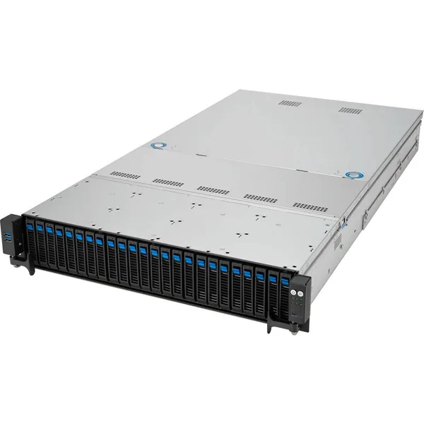 Серверная платформа ASUS RS521A-E12-RS24U (90SF03X1-M000R0) SP5, 24xDDR V ECC, 8x2.5", 2xLAN 1Gbps, 2x2000Вт, 2U