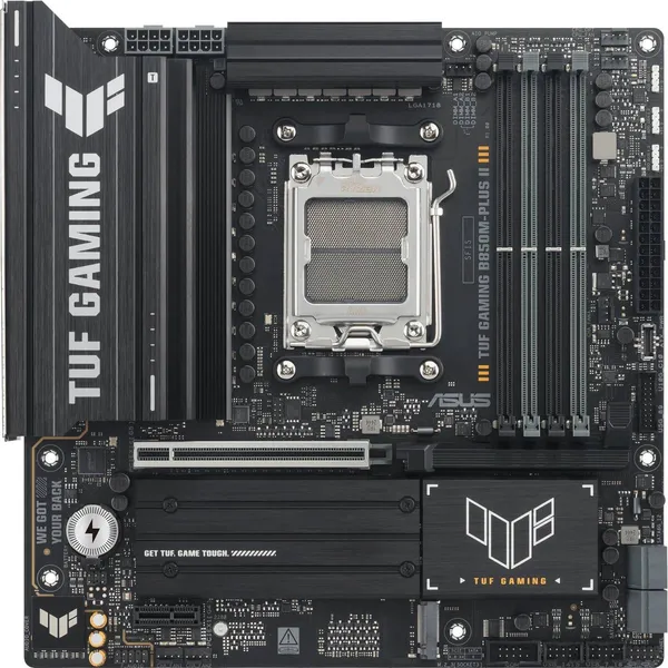 Материнская плата Asus TUF GAMING B850M-PLUS II, AM5, (HDMI, DP), 4xDDR V, mATX