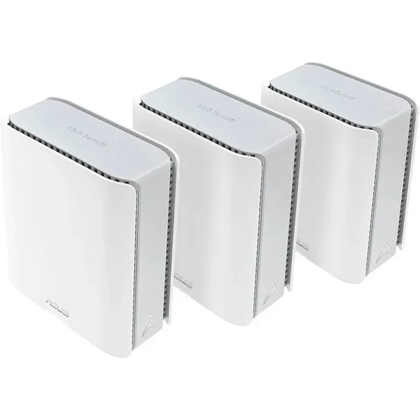 Wi-Fi система Asus BT10 White W-3-PK (3-pack), 2.4/5/6GHz, 18000Mbps, 2xLAN 10Gbps, 1xLAN 1Gbps, USB, WAN